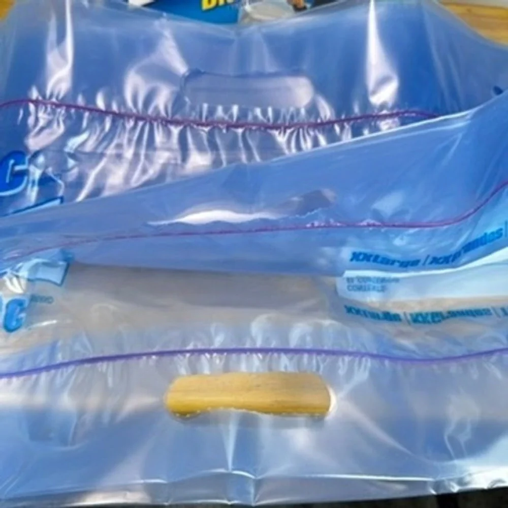 Ziploc Big Bags XXL 3 Count Heavy Duty Storage Bags 2ft x 2.7ft NEW OPEN BOX NOS
